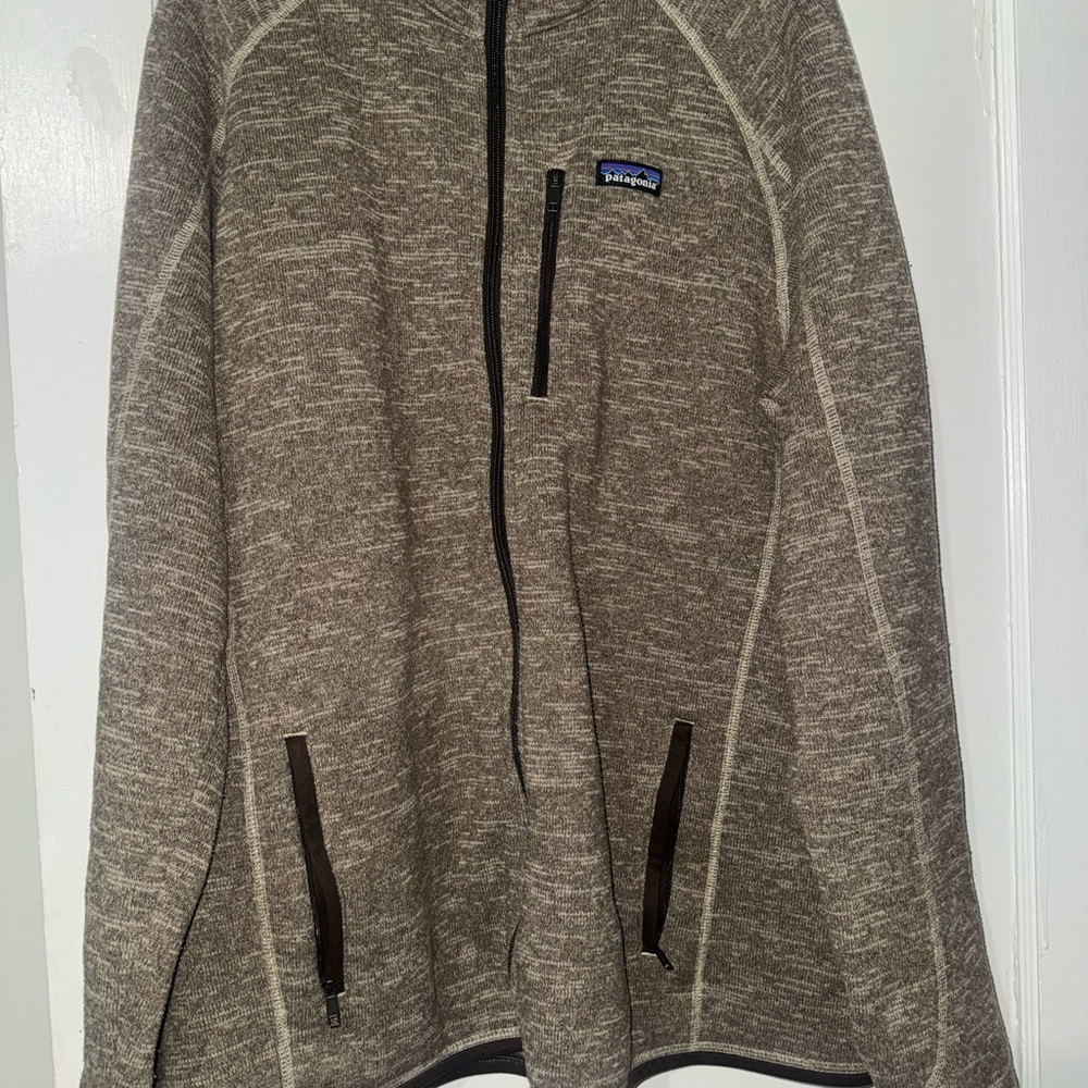 Patagonia Men's Zip-Up Sweater in Brown